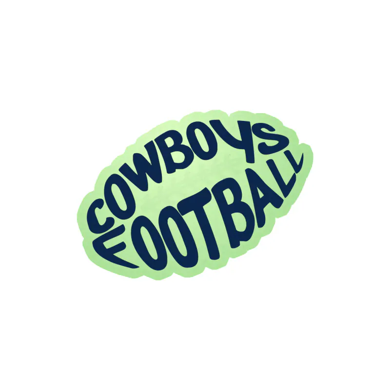 Dallas Cowboys - Football - Image 2 - Glow in the Dark Vinyl Sticker - Custom Size