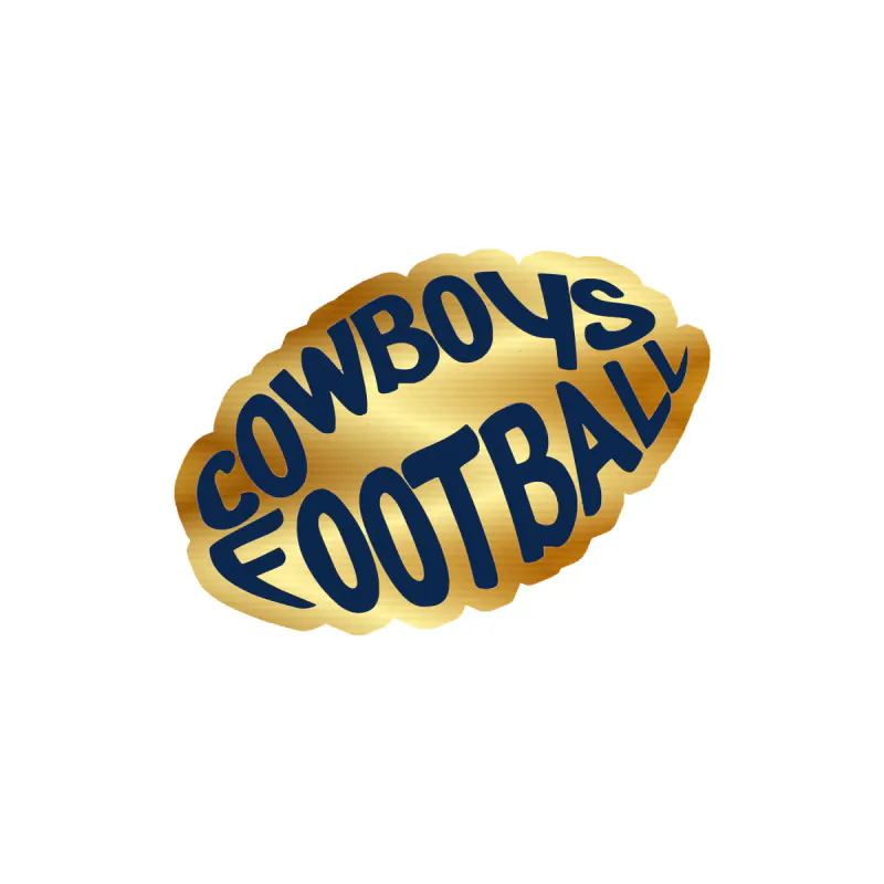Dallas Cowboys - Football - Image 2 - Gold Chrome Vinyl Sticker - Custom Size
