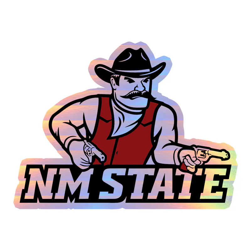 New Mexico State Holographic Vinyl Sticker - Custom Size