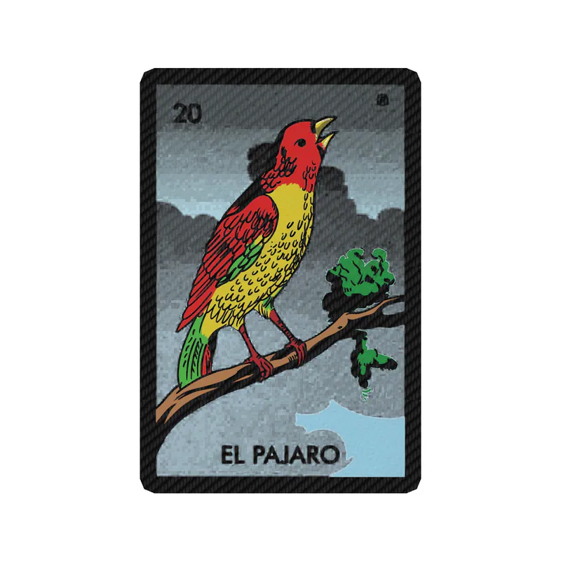 Loteria – El Pajaro – Carbon Fiber Vinyl Decal – Custom Size