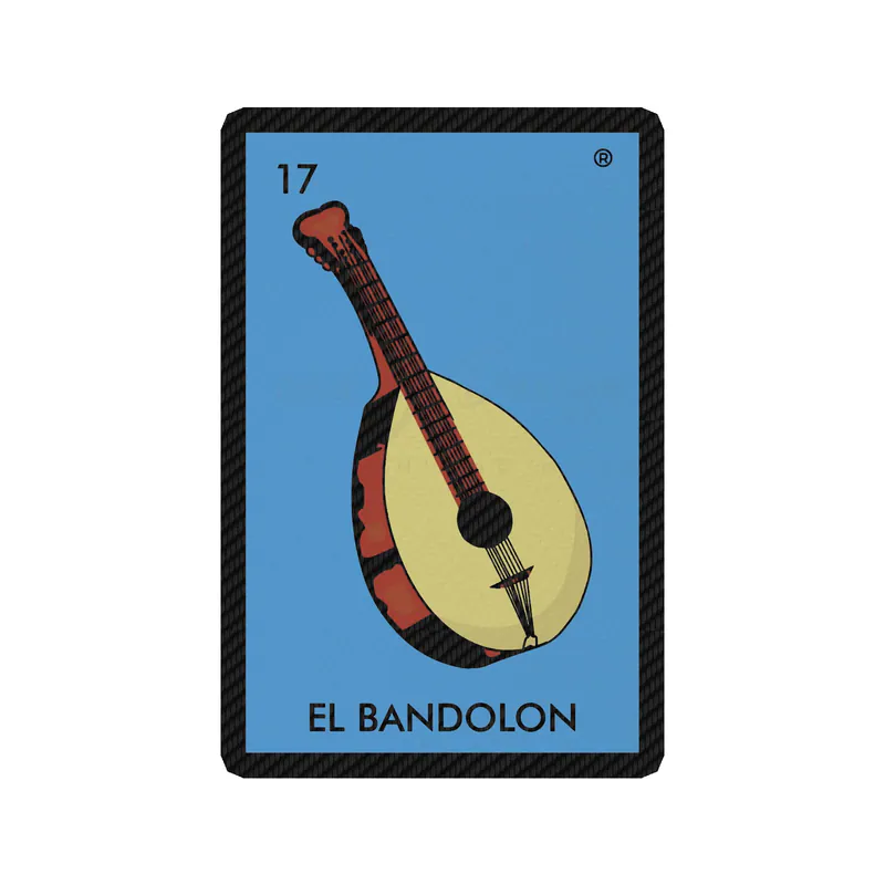 Loteria – El Bandolon – Carbon Fiber Vinyl Decal – Custom Size