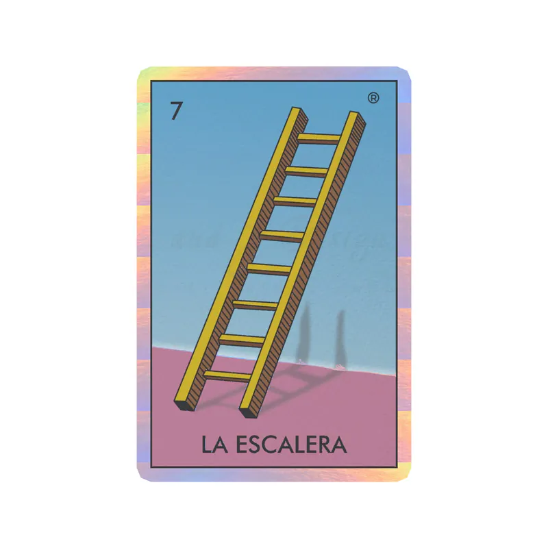Loteria – La Escalera – Holographic Vinyl Decal – Custom Size