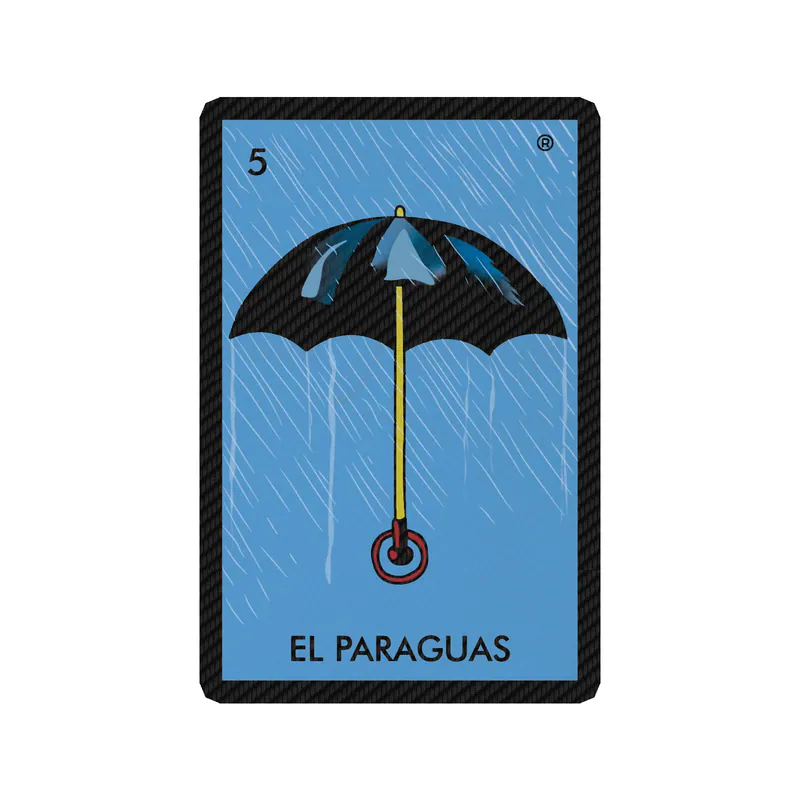 Loteria – El Paraguas – Carbon Fiber Vinyl Decal – Custom Size