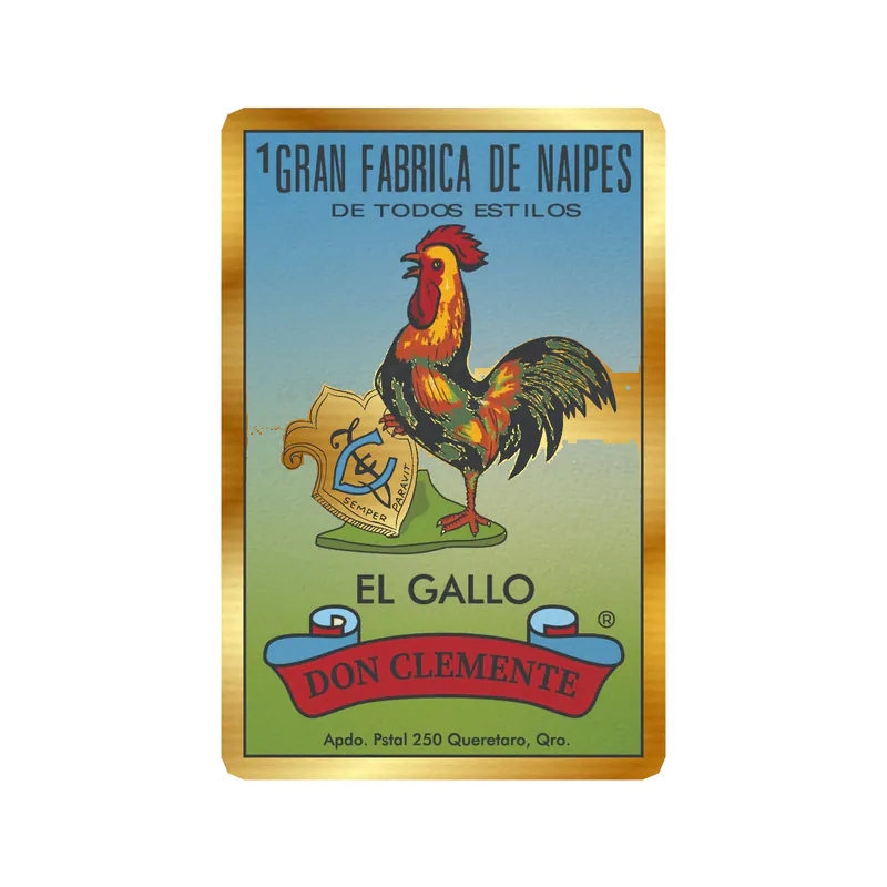Loteria - El Gallo - Gold Chrome Vinyl Decal - Custom Size