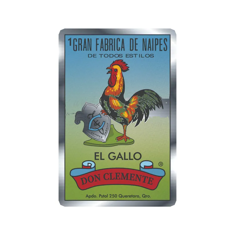 Loteria - El Gallo - Silver Chrome Vinyl Decal - Custom Size