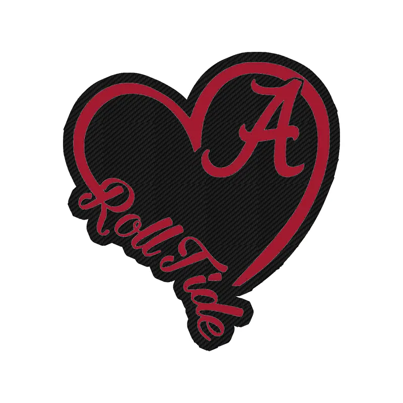 Alabama Crimson Tide - Image 11 - Carbon Fiber Vinyl Decal - Custom Size