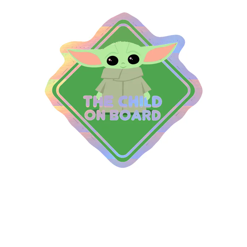 Baby on board Holographic Vinyl Decal
