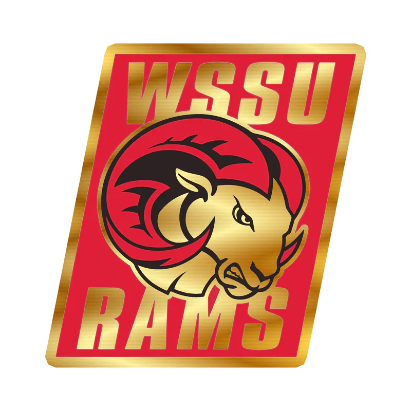 Winston-Salem State University Gold Chrome Vinyl Decal