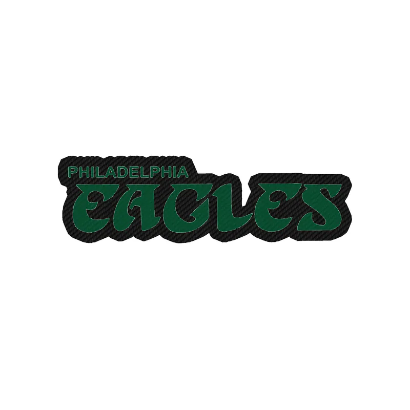 Philadelphia Eagles - Image 19 - Carbon Fiber Vinyl Sticker - Custom Size