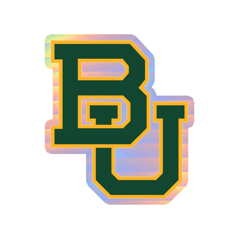 Baylor Bears - Image 2 - Holographic Vinyl Decal - Custom Size