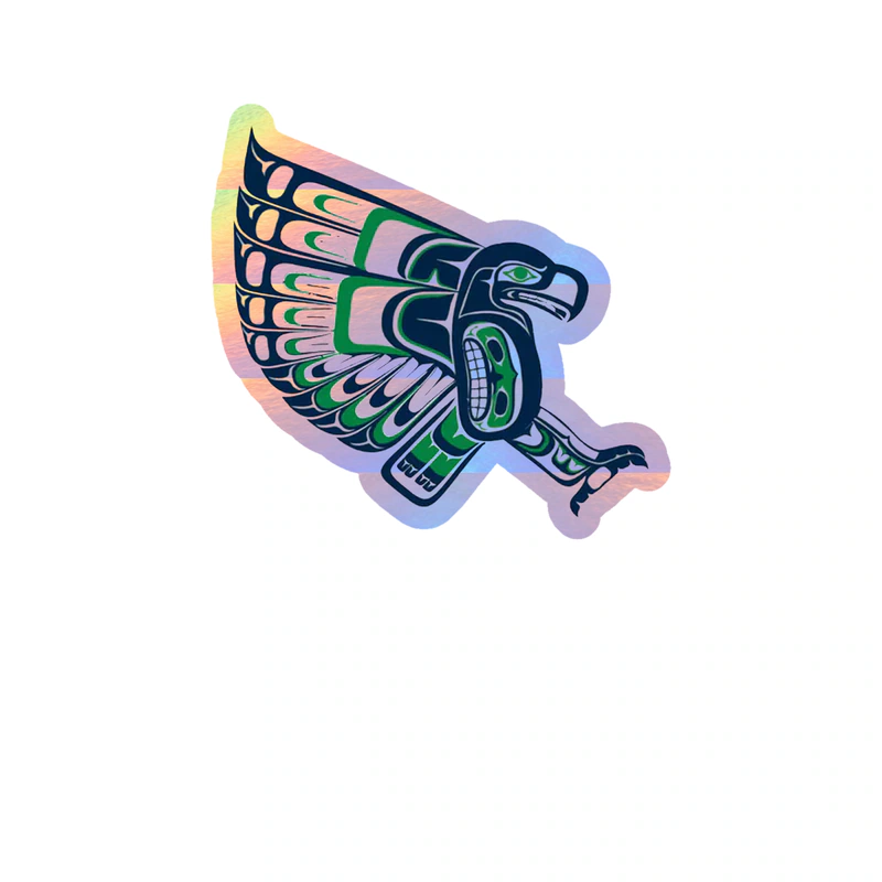 Seattle Seahawks - Image 18 - Holographic Vinyl Sticker - Custom Size