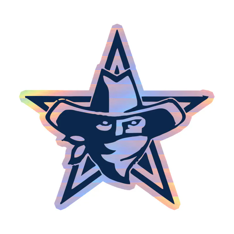 Dallas Cowboys - Star - Image 3 - Holographic Vinyl Sticker - Custom Size