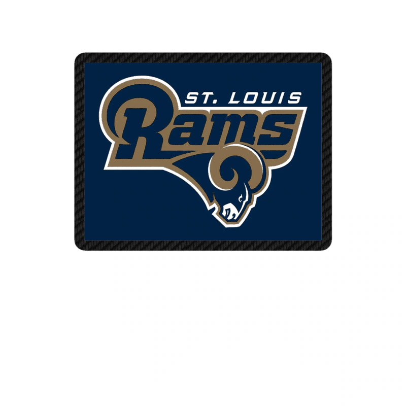 Los Angeles Rams - Image 3 - Carbon Fiber Vinyl Sticker - Custom Size