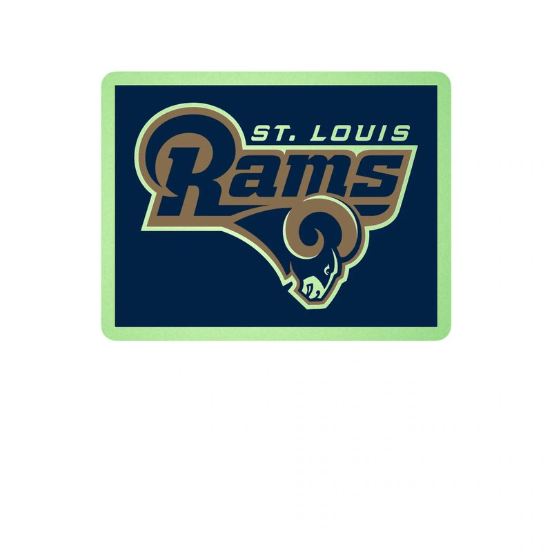 Los Angeles Rams - Image 3 - Glow in the Dark Vinyl Sticker - Custom Size