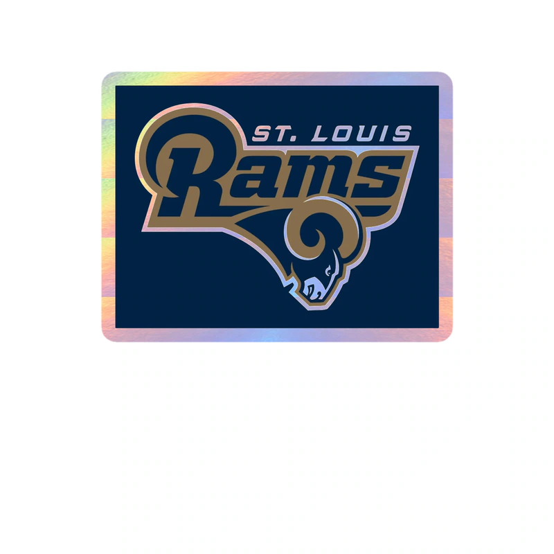 Los Angeles Rams - Image 3 - Holographic Vinyl Sticker - Custom Size