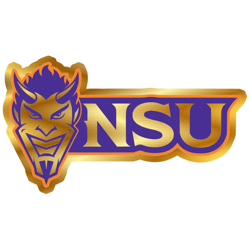 Northwestern State - Image 4 - Gold Chrome Vinyl Decal - Custom Size