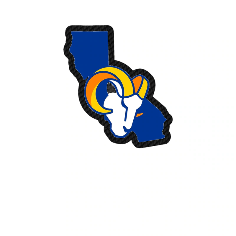 Los Angeles Rams - Image 17 - Carbon Fiber Vinyl Sticker - Custom Size