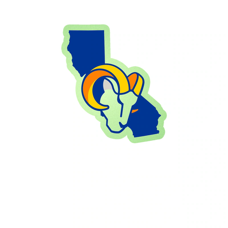 Los Angeles Rams - Image 17 - Glow in the Dark Vinyl Sticker - Custom Size