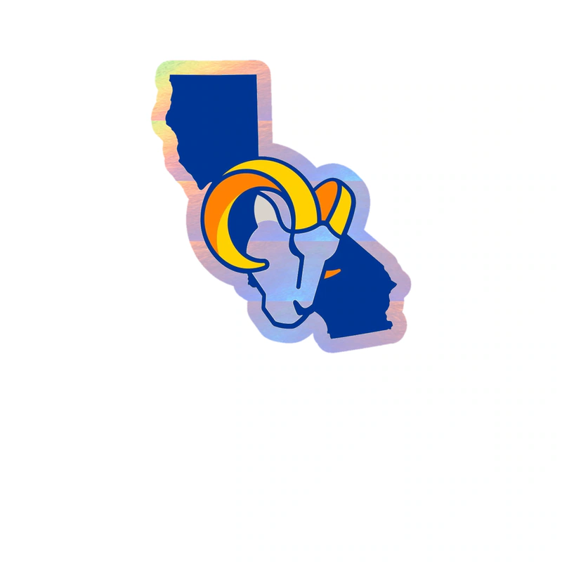 Los Angeles Rams - Image 17 - Holographic Vinyl Sticker - Custom Size