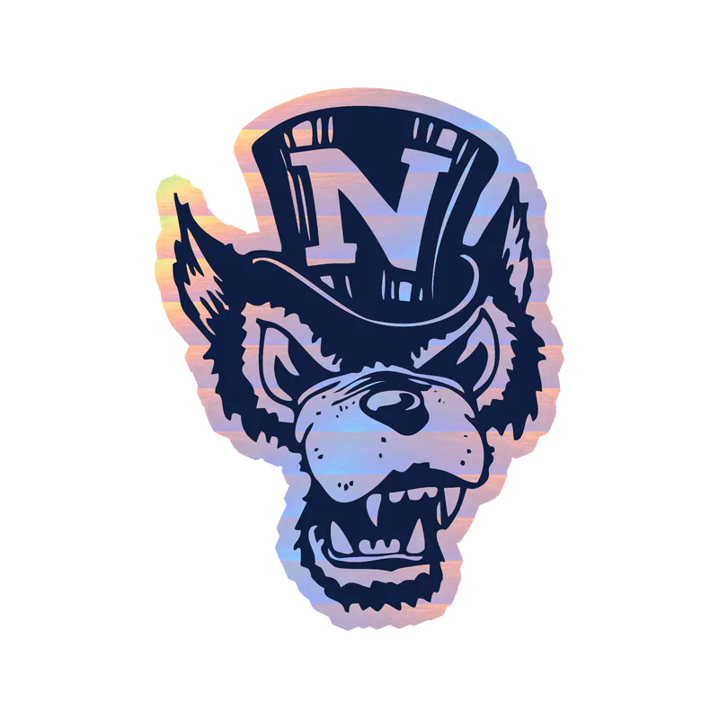 University of Nevada Reno - Image 2 - Holographic Vinyl Sticker - Custom Size