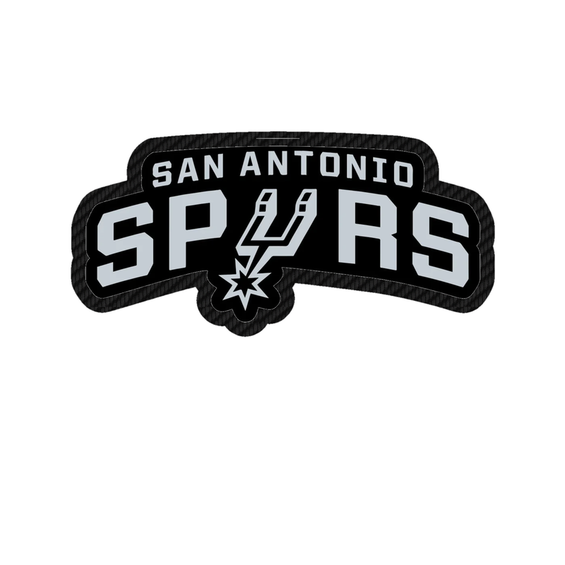 San Antonio Spurs - Image 1 - Carbon Fiber Vinyl Sticker - Custom Size