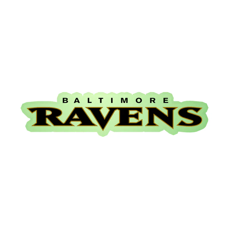 Baltimore Ravens - Image 10 - Glow in the Dark Vinyl Sticker - Custom Size