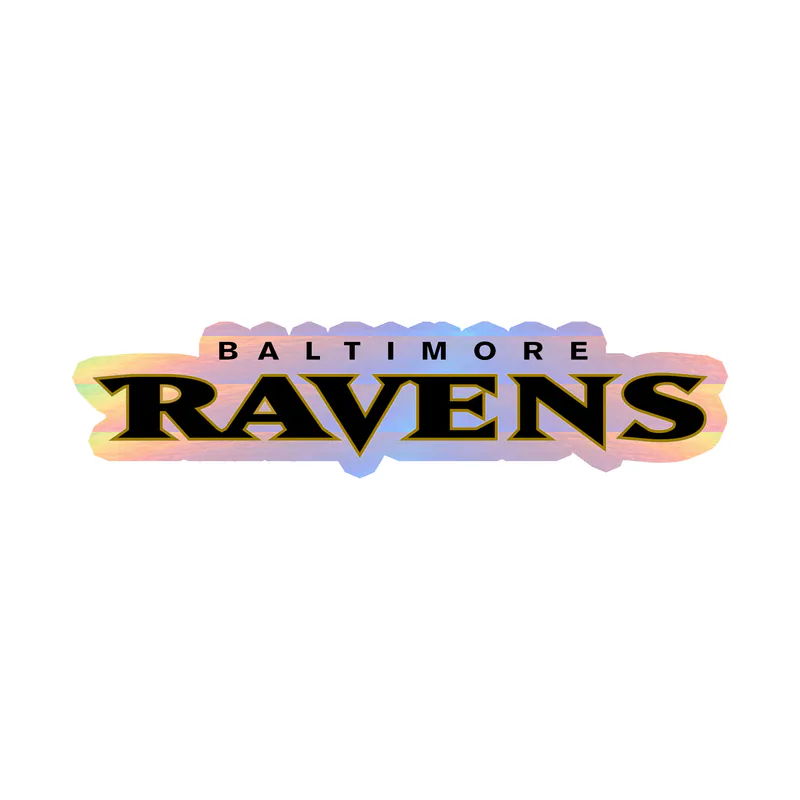 Baltimore Ravens - Image 10 - Holographic Vinyl Sticker - Custom Size