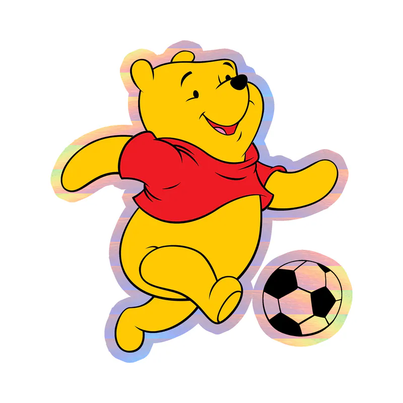 Winnie The Pooh - Holographic Vinyl Sticker - Custom Size