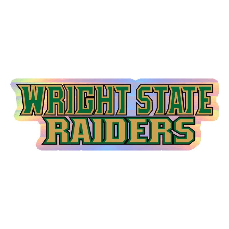 WSU Raiders - Name - Holographic Vinyl Decal - Custom Size