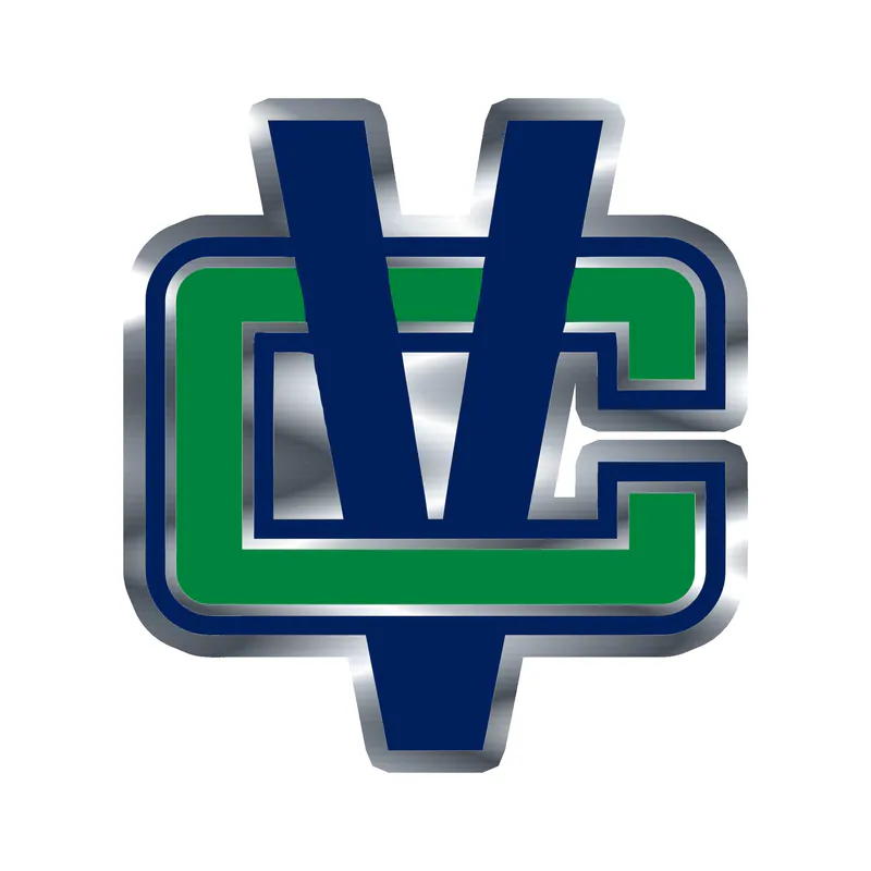 Vancouver Canucks - VC - Silver Chrome Vinyl Sticker - Custom Size