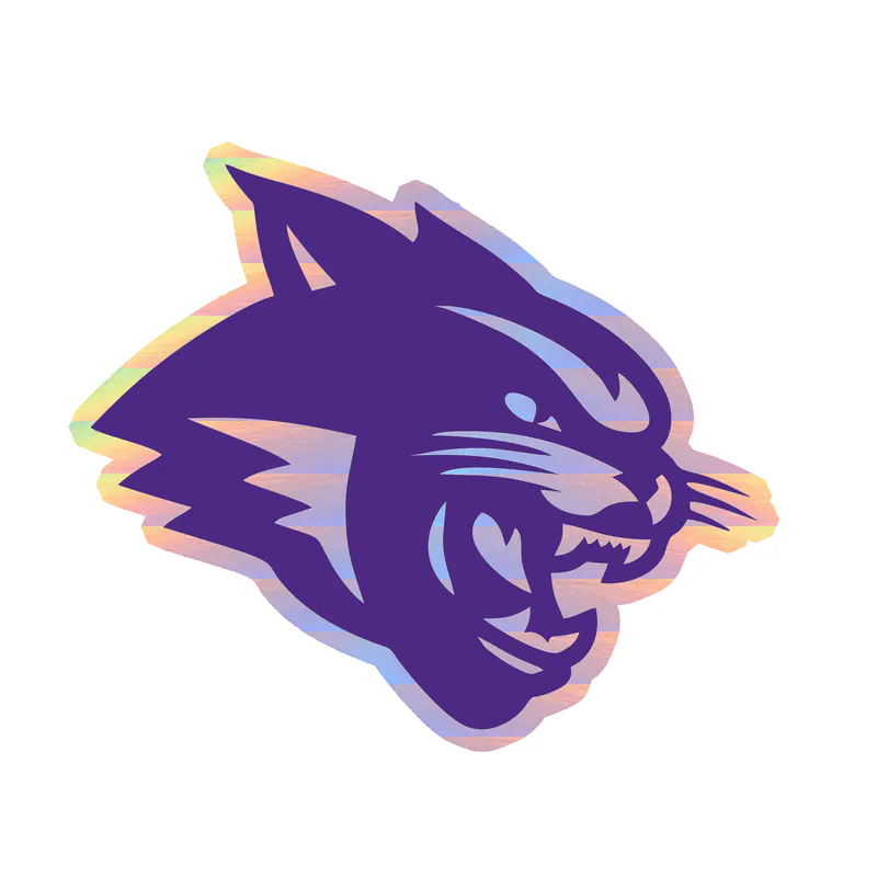 Abeline Christian Wildcats - Image 4 - Holographic Vinyl Decal - Custom Size