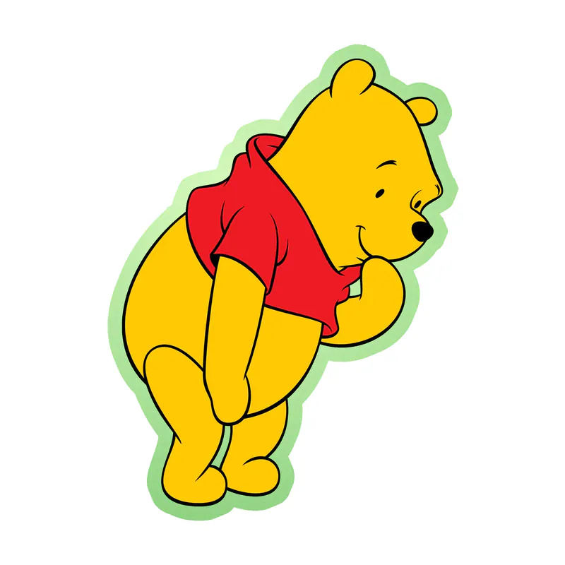 Winnie The Pooh - Glow in the Dark Vinyl Sticker - Custom Size