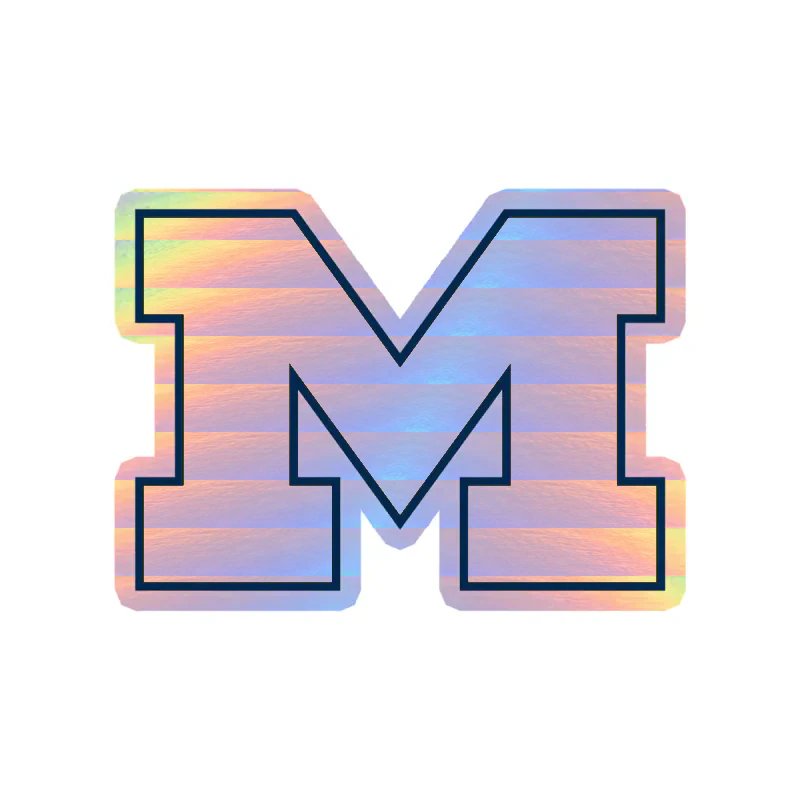 Michigan Wolverines - Image 3 - Holographic Vinyl Decal - Custom Size