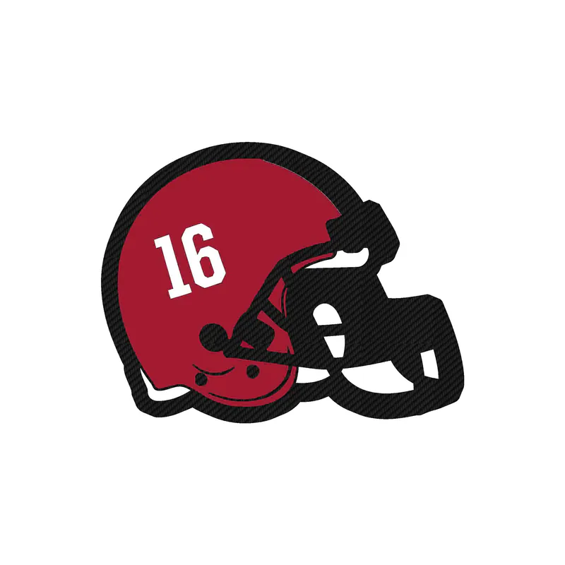 Alabama Crimson Tide - Image 15 - Carbon Fiber Vinyl Decal - Custom Size