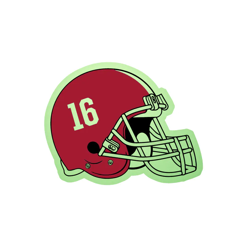 Alabama Crimson Tide - Image 15 - Glow in the Dark Vinyl Decal - Custom Size