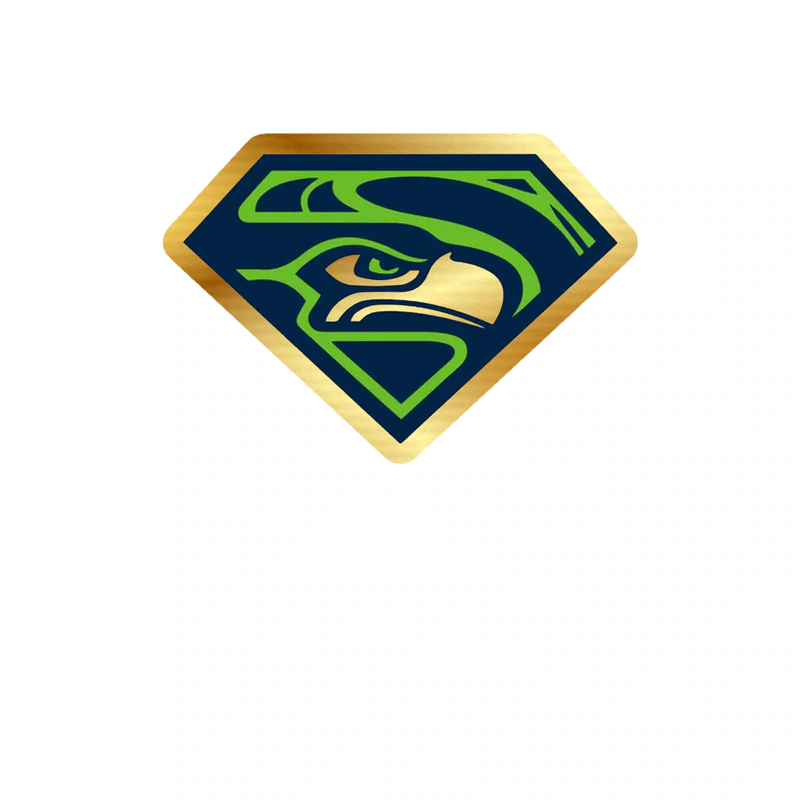 Seattle Seahawks - Image 11 - Gold Chrome Vinyl Sticker - Custom Size
