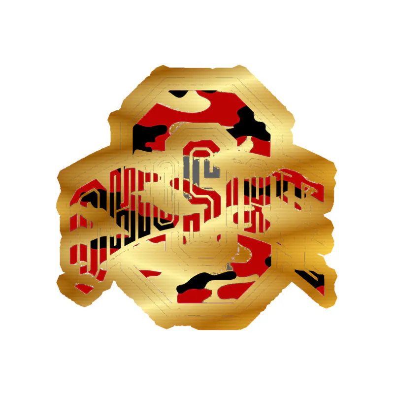 Ohio State Buckeyes - Image 2 - Gold Chrome Vinyl Decal