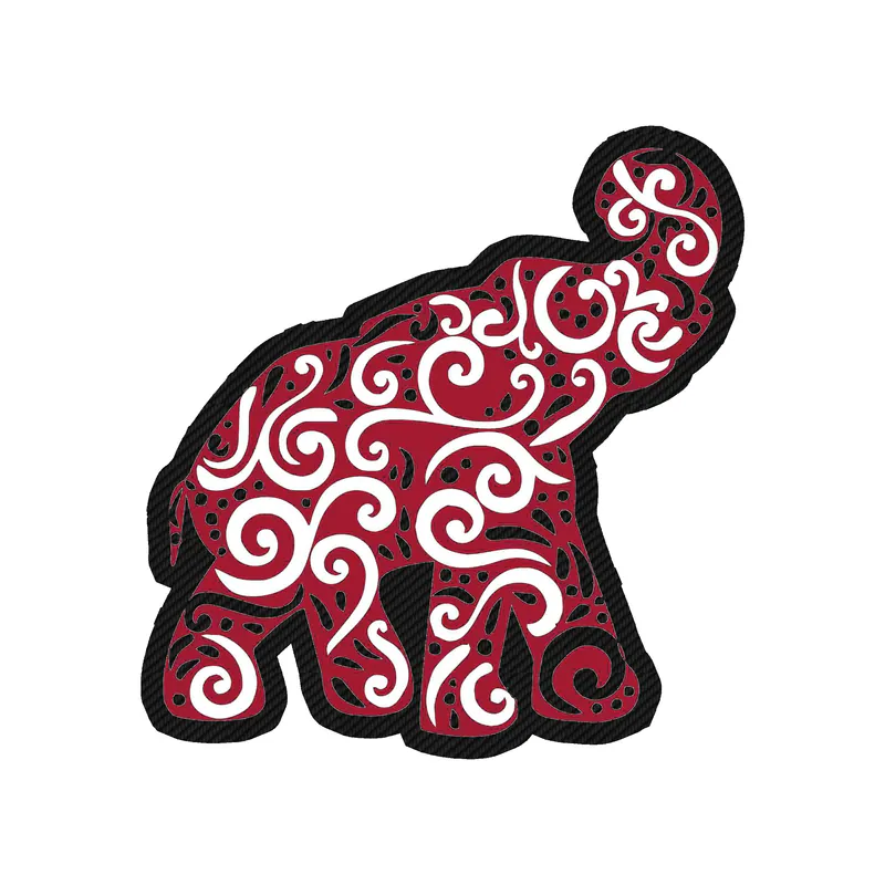 Alabama Crimson Tide - Image 3 - Carbon Fiber Vinyl Decal - Custom Size