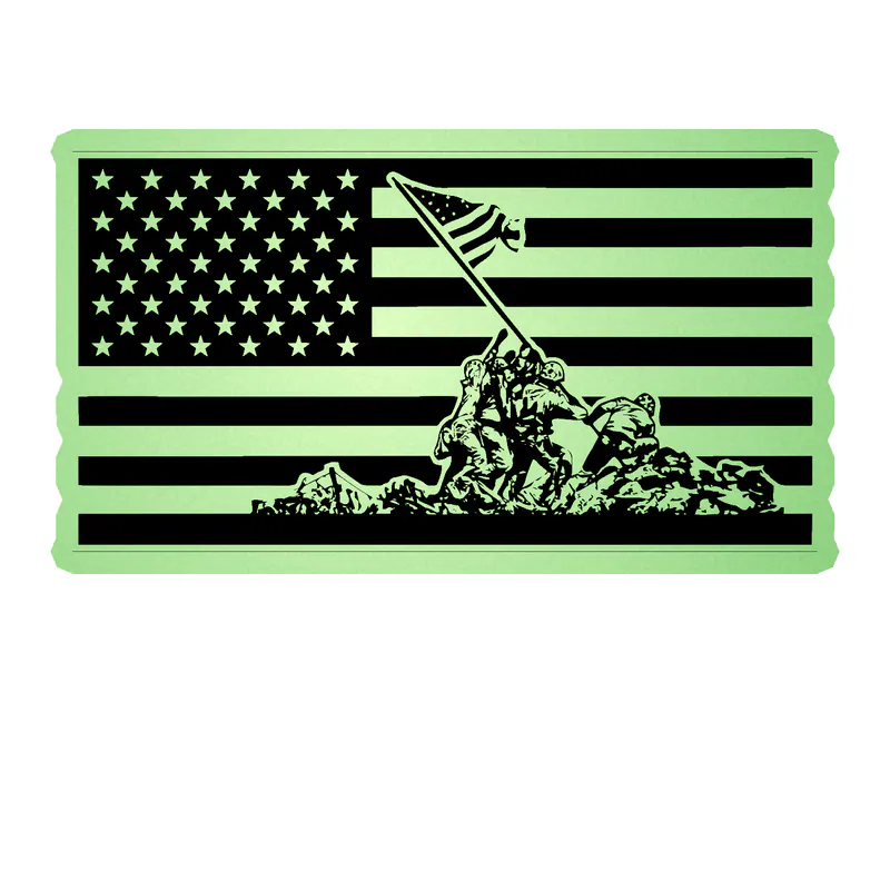 Iwo Jima Glow in the Dark Vinyl Decal