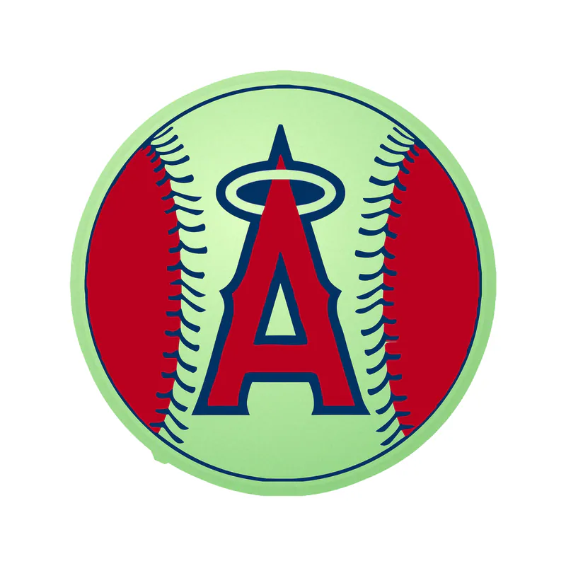 Los Angeles Angels - Baseball - Glow in the Dark Vinyl Sticker - Custom Size