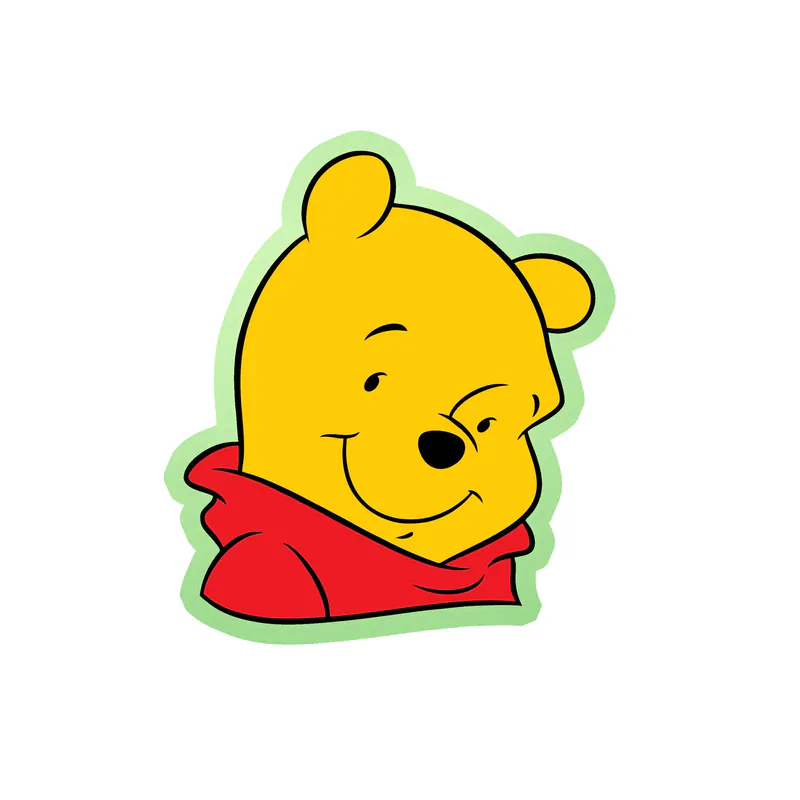 Winnie The Pooh - Glow in the Dark Vinyl Sticker - Custom Size