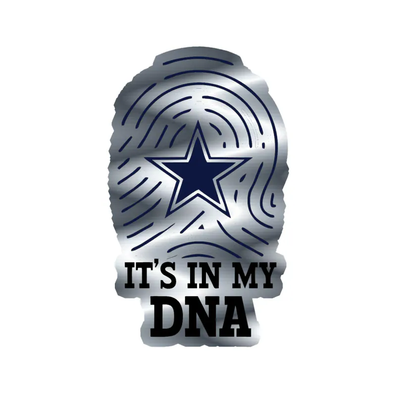 Cowboys - Silver Chrome Vinyl Decal