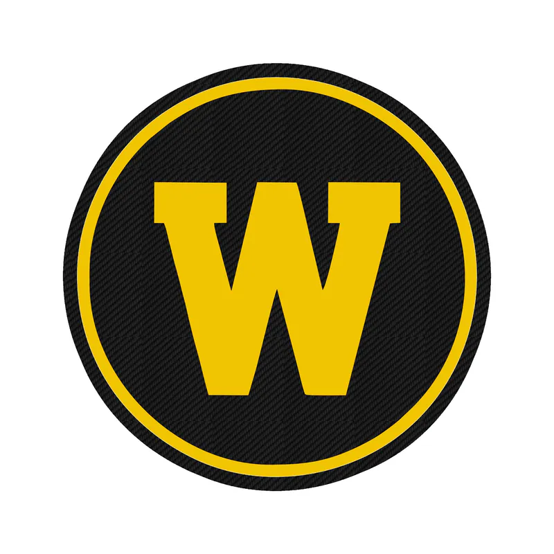 Western Michigan University Carbon Fiber Vinyl Decal - Custom Size