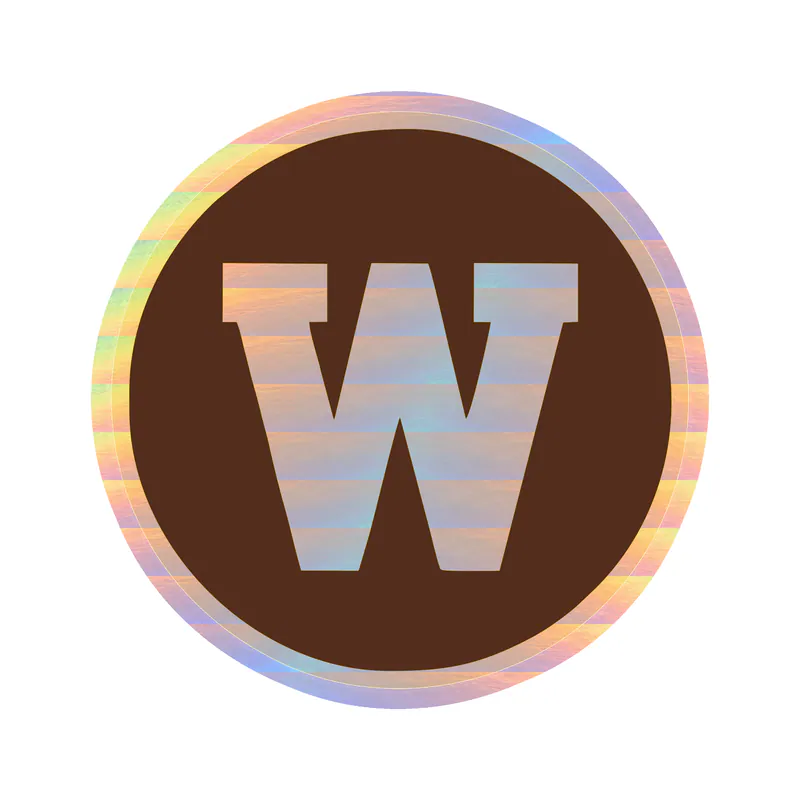 Western Michigan University Holographic Vinyl Decal - Custom Size