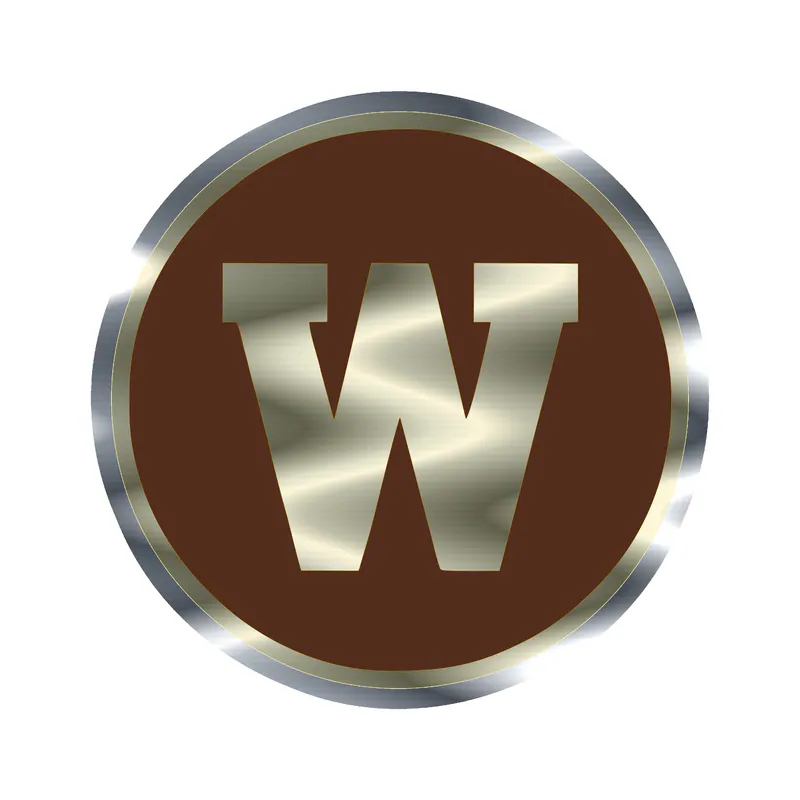 Western Michigan University Silver Chrome Vinyl Decal - Custom Size