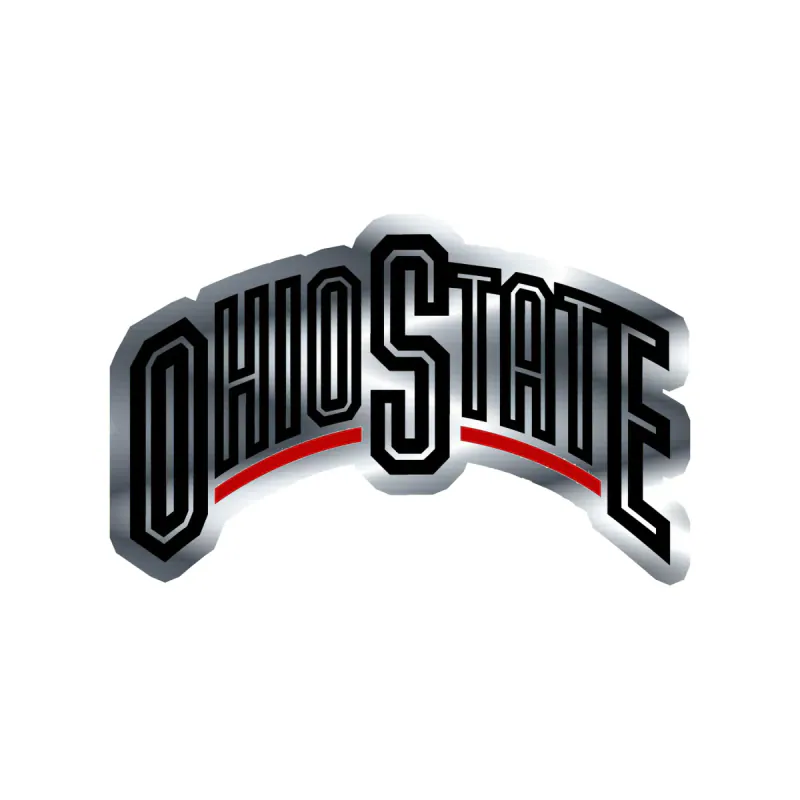 Ohio State Buckeyes - Image 8 - Silver Chrome Vinyl Decal