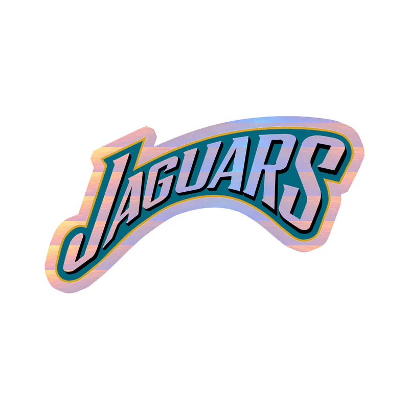 Jacksonville Jaguars - Jaguars - Holographic Vinyl Sticker - Custom Size