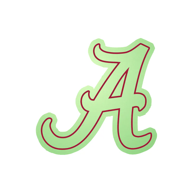 Alabama Crimson Tide - Image 22 - Glow in the Dark Vinyl Decal - Custom Size