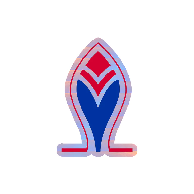 Atlanta Braves - Old School Feather - Holographic Vinyl Sticker - Custom Size