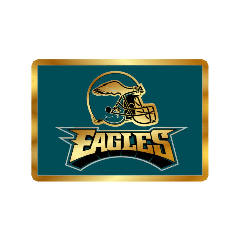 Philadelphia Eagles - Image 5 - Gold Chrome Vinyl Sticker - Custom Size